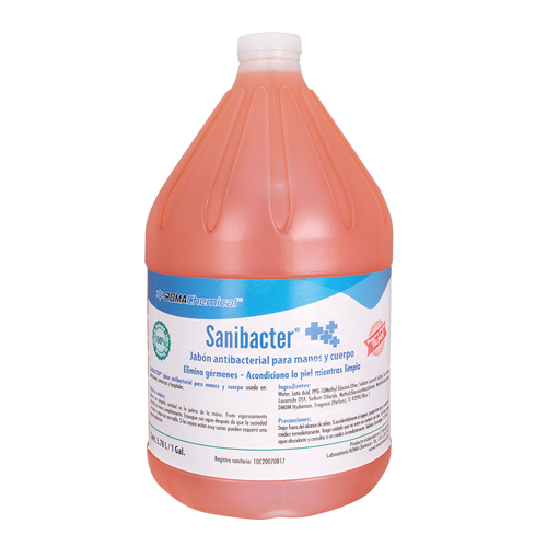 Sanibacter Jabón Líquido Antibacterial para manos y cuerpo sin aroma